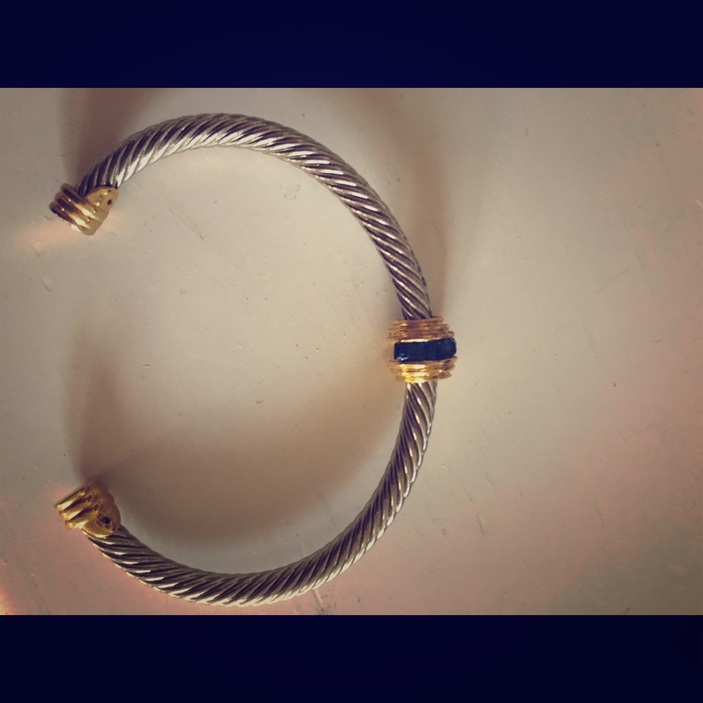 Silver and gold bracelet